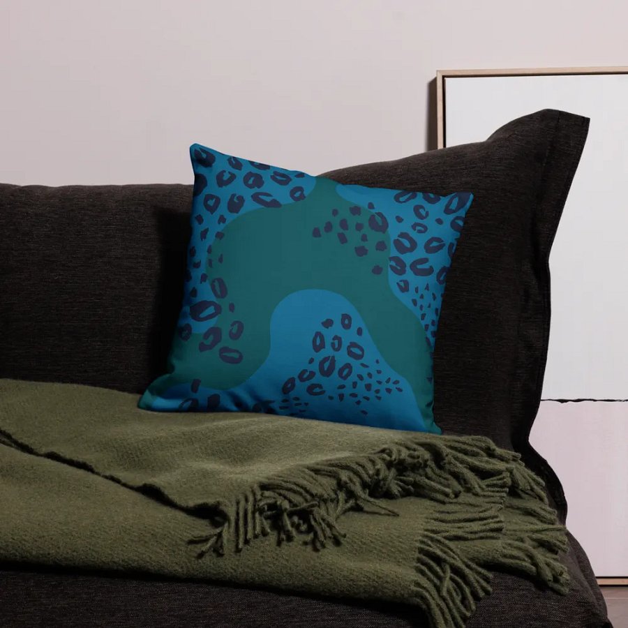 Northling™ Blue Green Topo Throw Pillow product image (9)