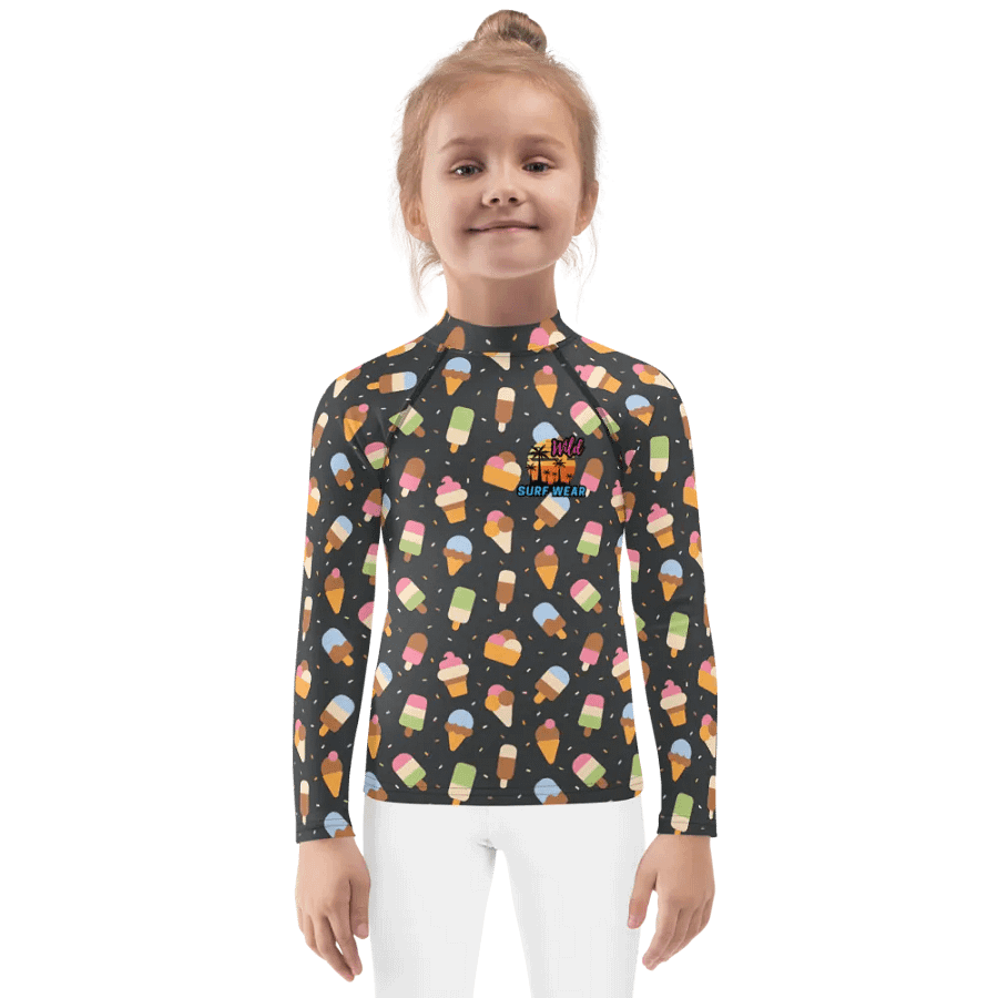 Wild Ice Cream Kids Rash Guard product image (3)
