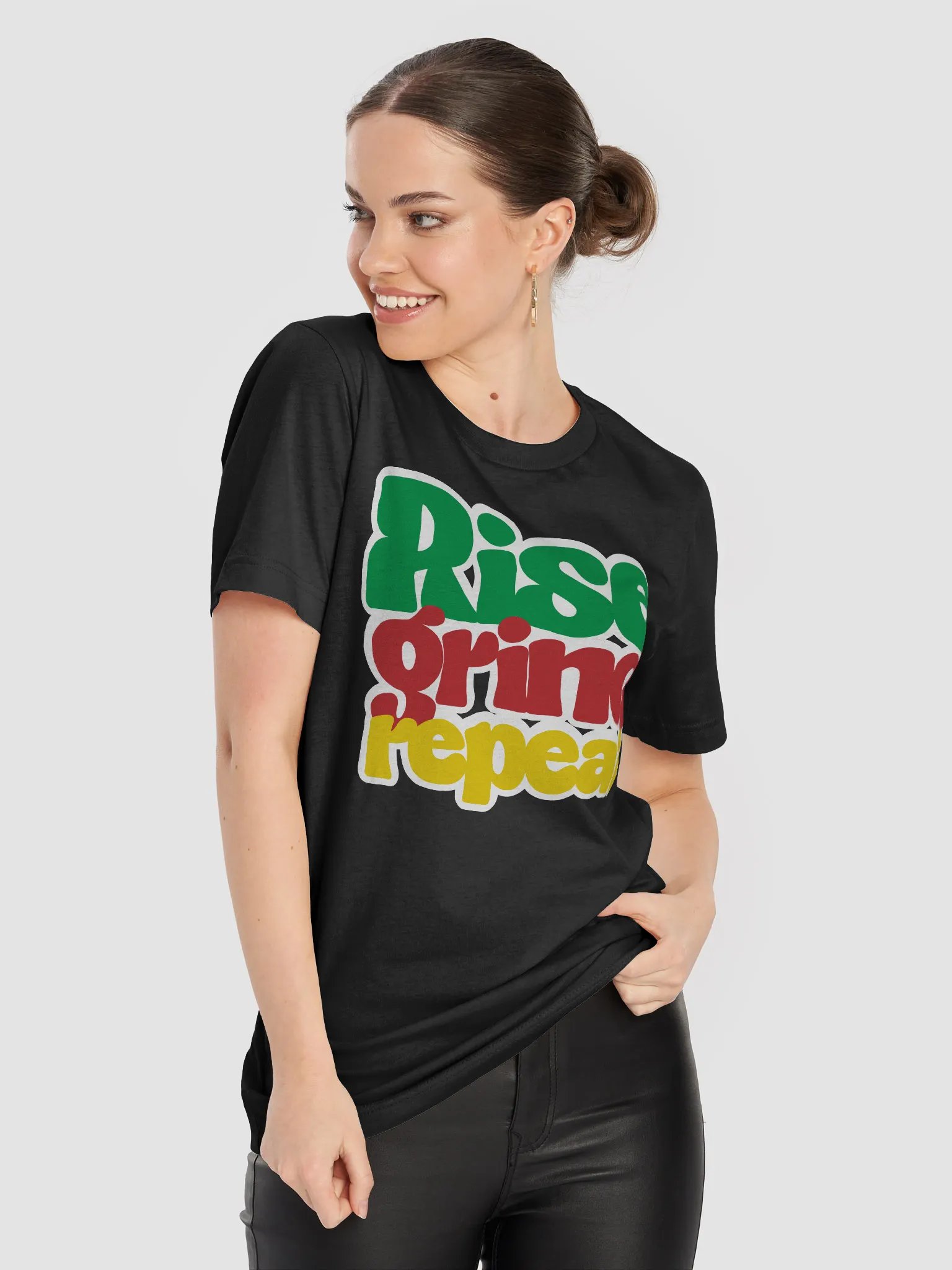 Rise Grind Repeat Unisex T-Shirt product image (2)