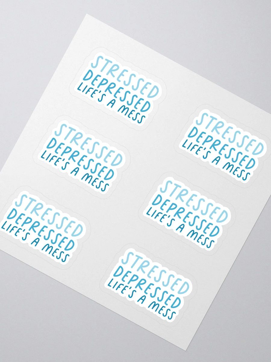 Stressed & Depressed Stricker (MEDIUM Sheet) product image (2)