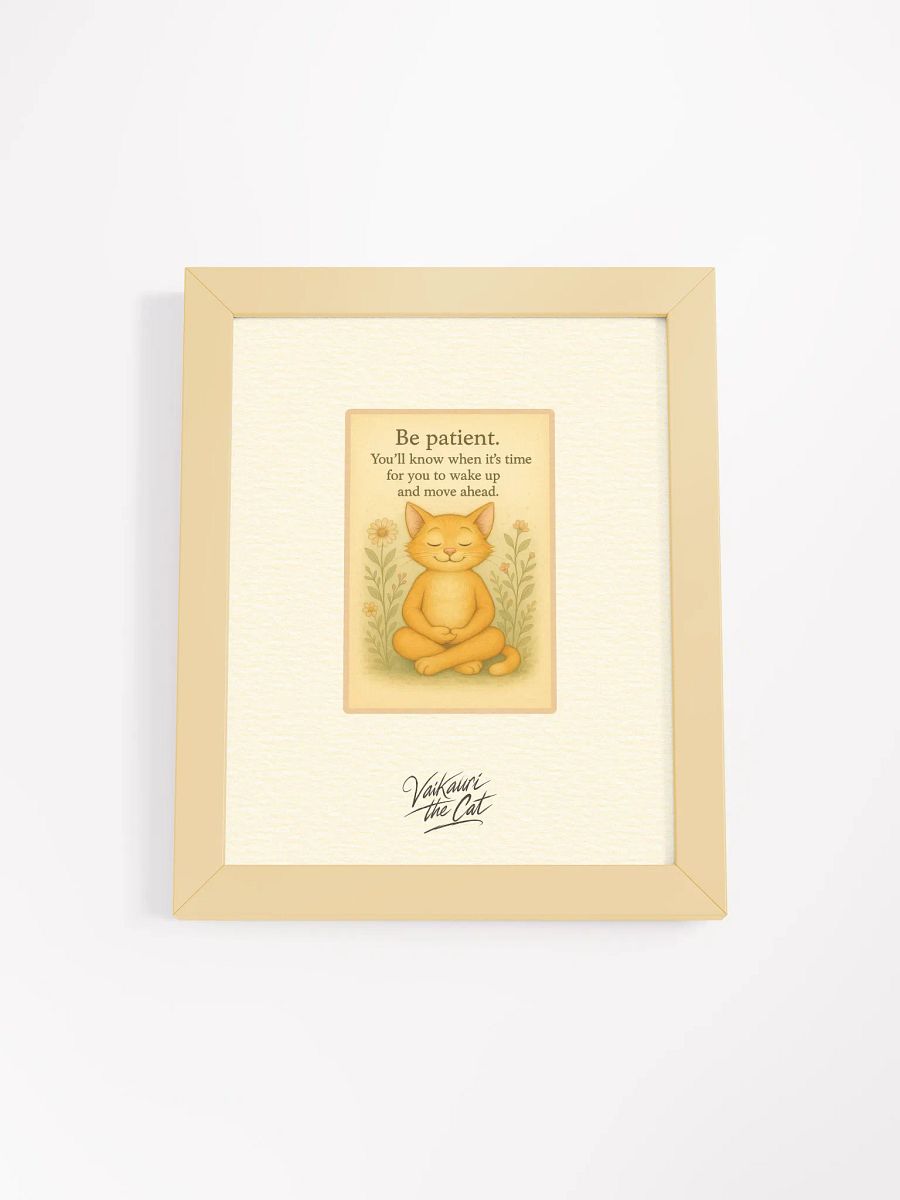 Vaikauri Cat Framed Artprint product image (2)