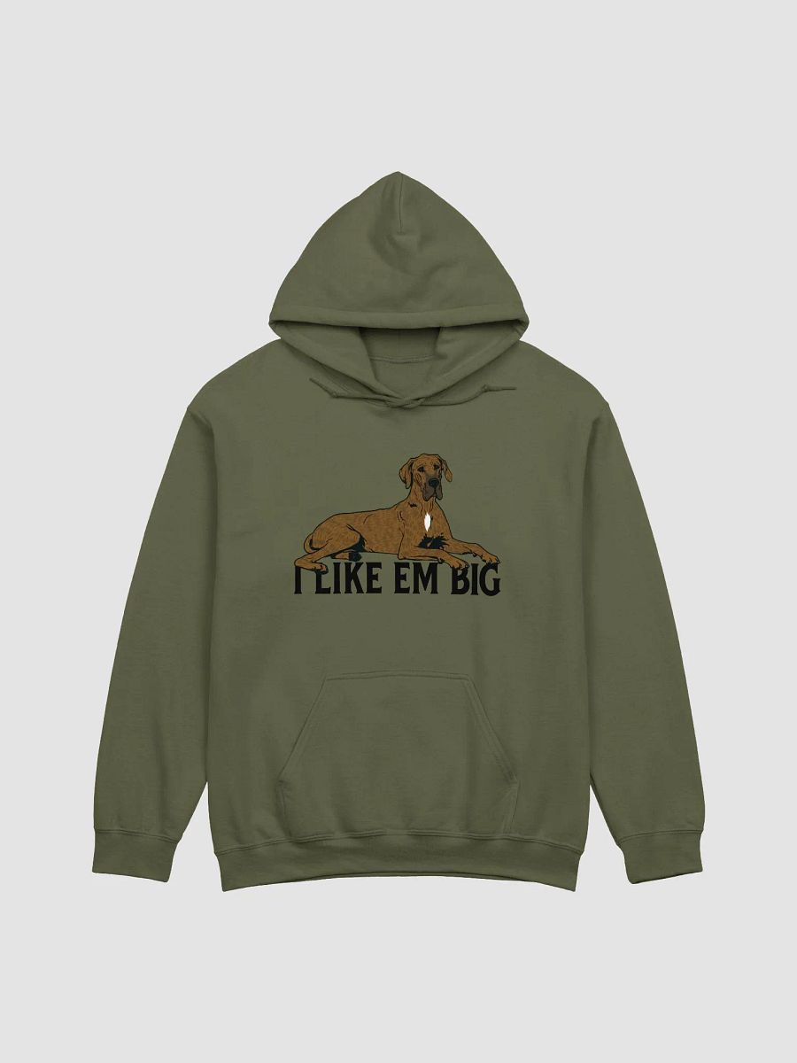 I Like Em Big Hooded Sweathirt of a Great Dane (Brindle) | Funny Hoodie for Great Dane Paw-rents product image (17)