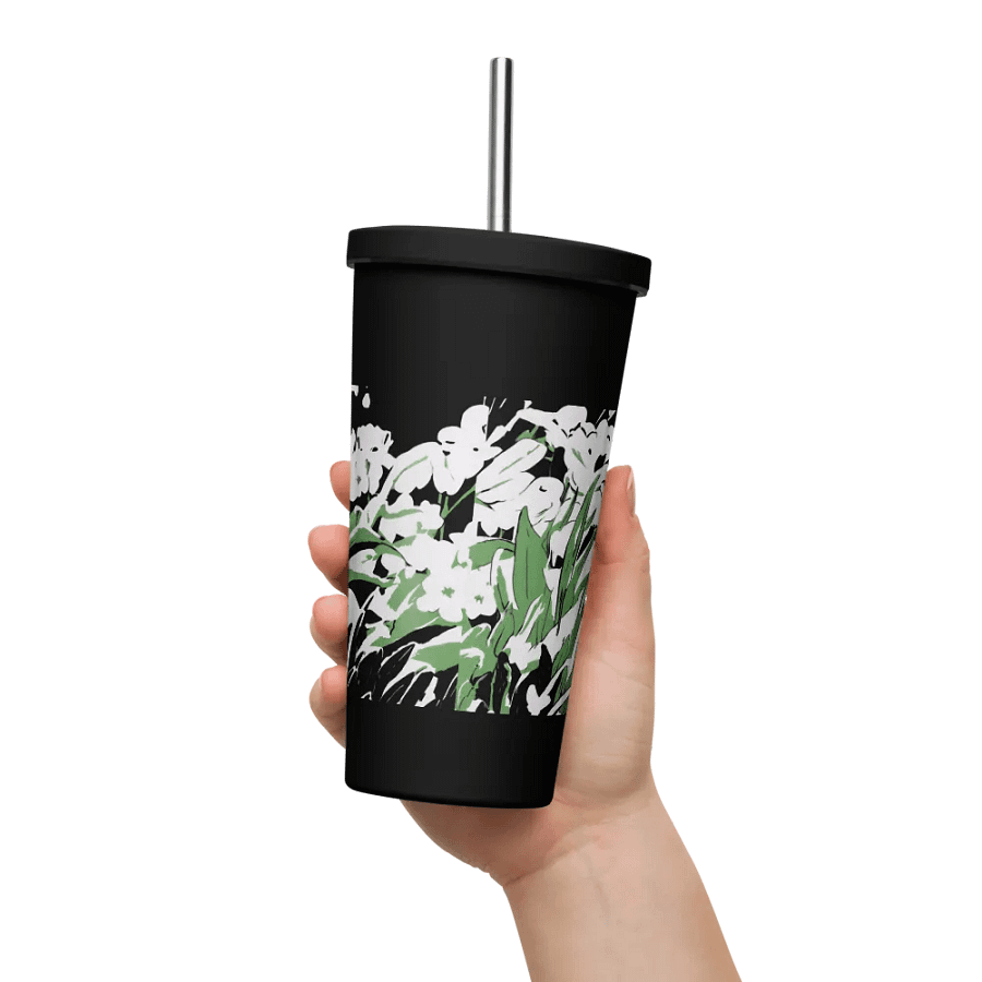 Garden Insulated Tumbler with Straw product image (11)