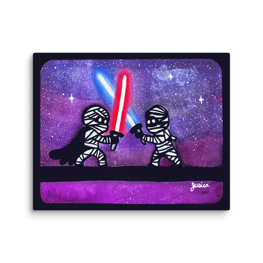Duel of the Mummies Canvas product image (1)