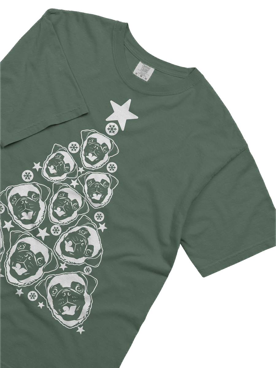 Pug(2) Christmas Tree T-Shirt product image (25)