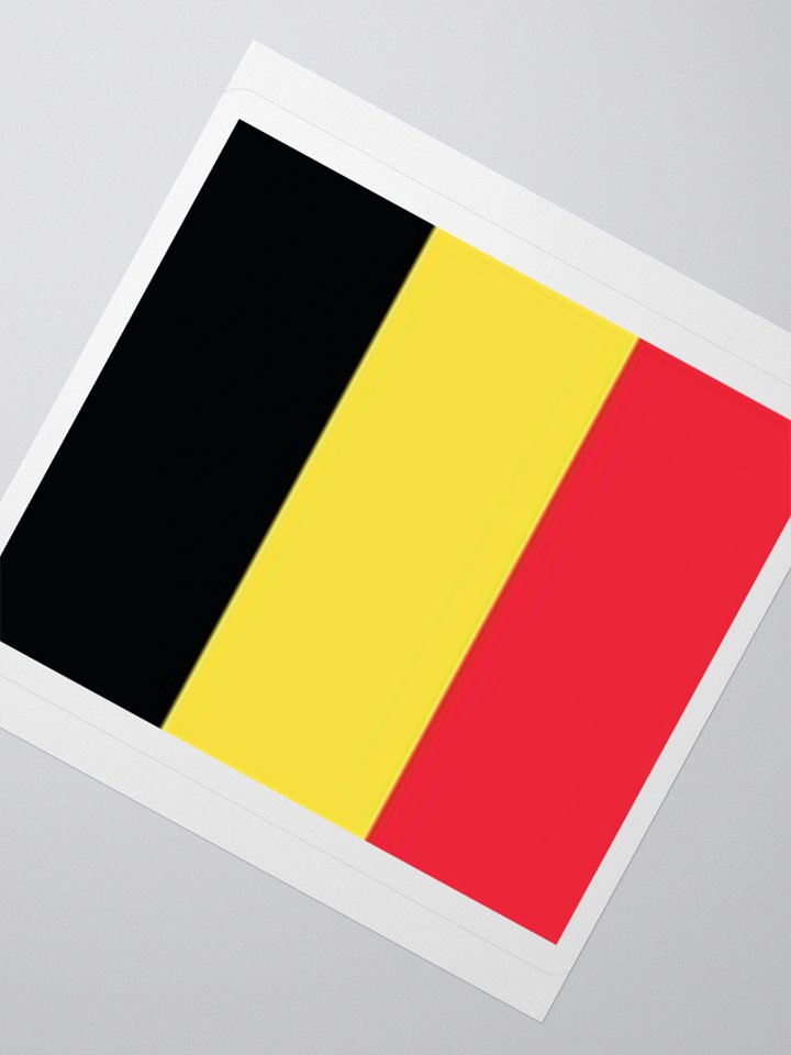 Exclusive Belgium Flag Kiss-Cut Stickers - High-Quality Vinyl, Multiple Sizes product image (4)