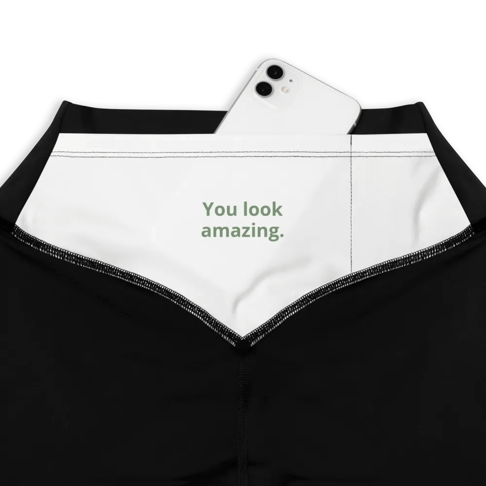 Self Love Leggings - Black and White product image (4)