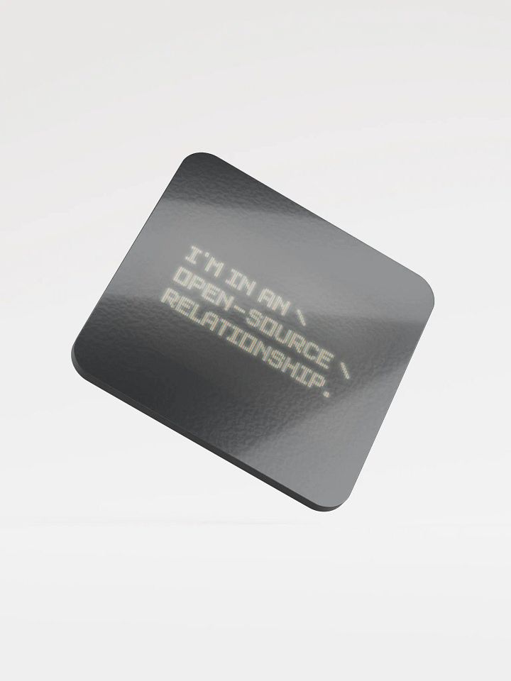 Open-Source Relationship - Glossed Cork Coaster product image (2)
