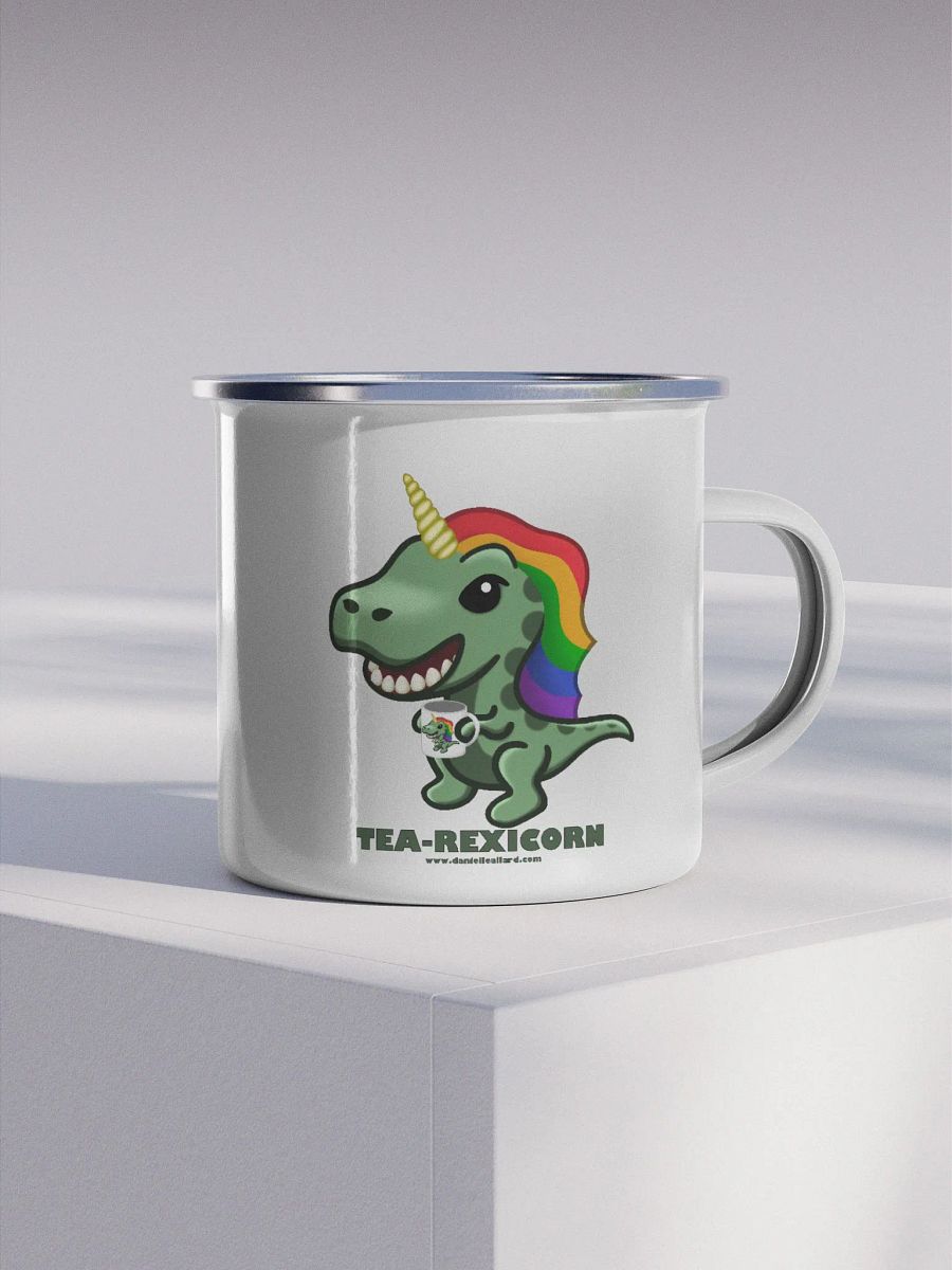 Tea-Rexicorn Enamel Mug product image (4)