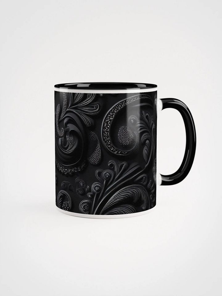 Ceramic Mug with Color black paisley product image (2)