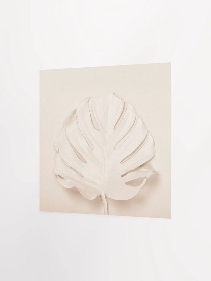 Beige Monstera Leaf Minimalist Art Print product image (10)