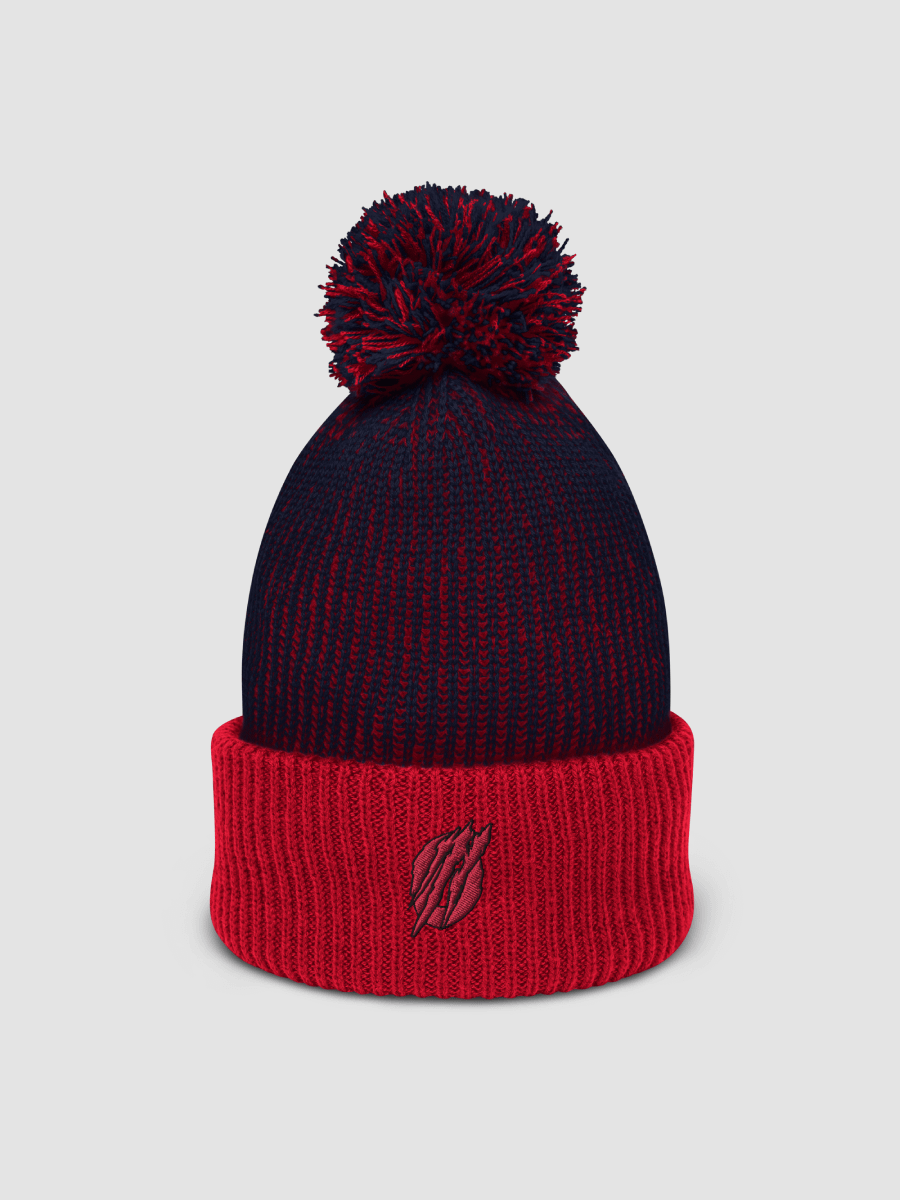 Zer0mavrick Red Logo Pom Pom Beanie product image (1)