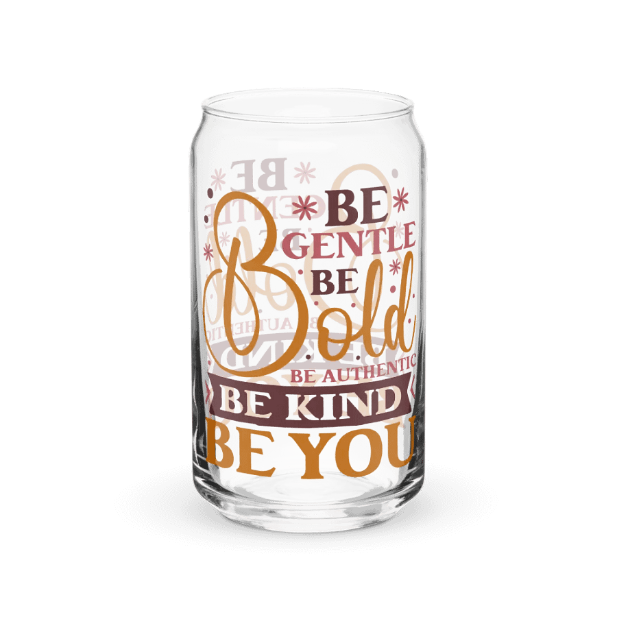 Be Bold Motivation Can-Shaped Glass product image (3)