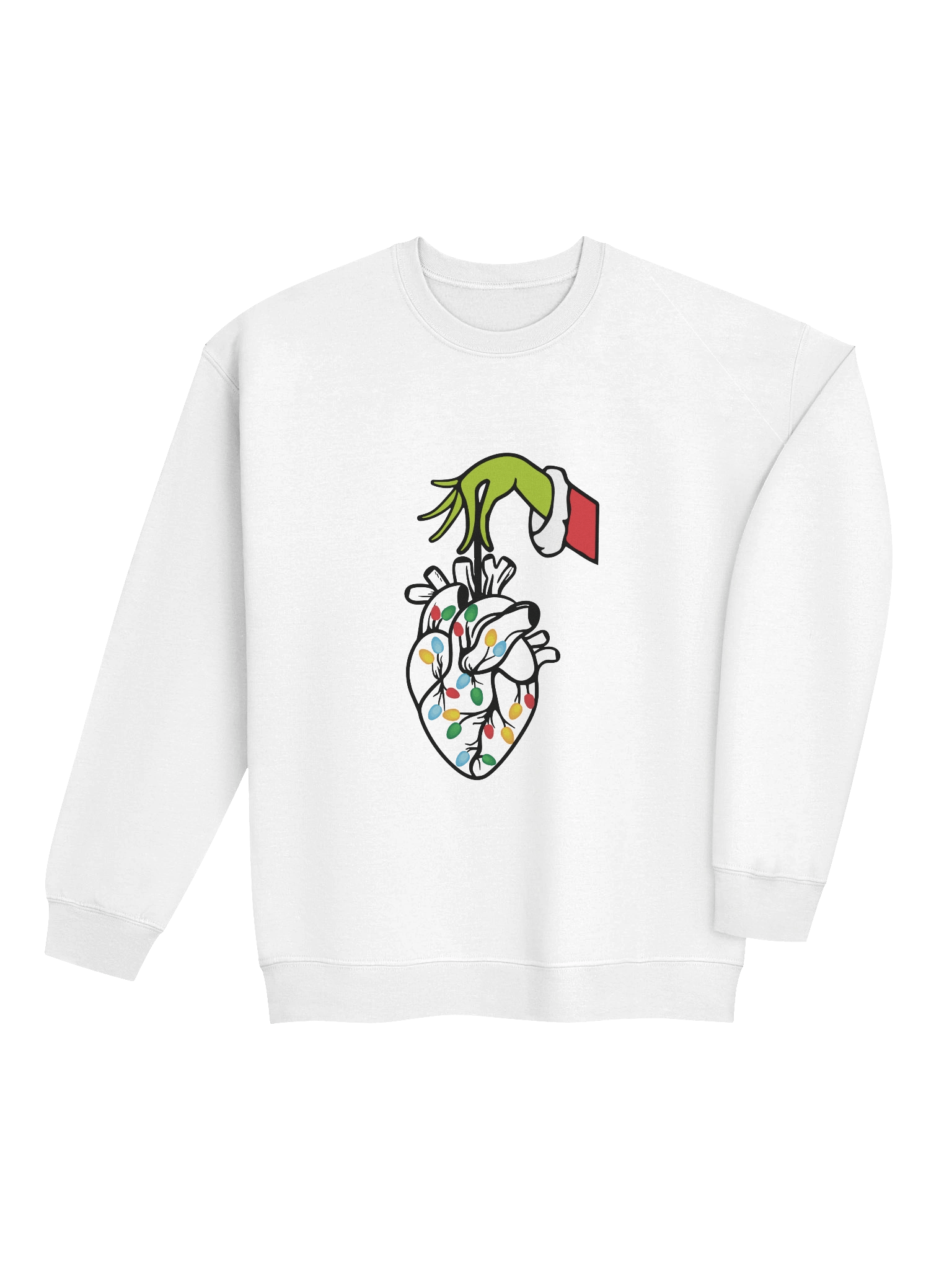 Christmas Grinch Heart Crewneck Sweatshirt product image (24)
