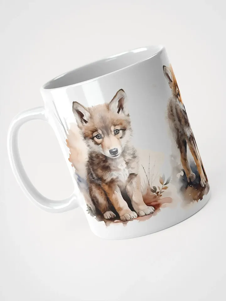 Wolf Puppies Watercolor Mug product image (1)
