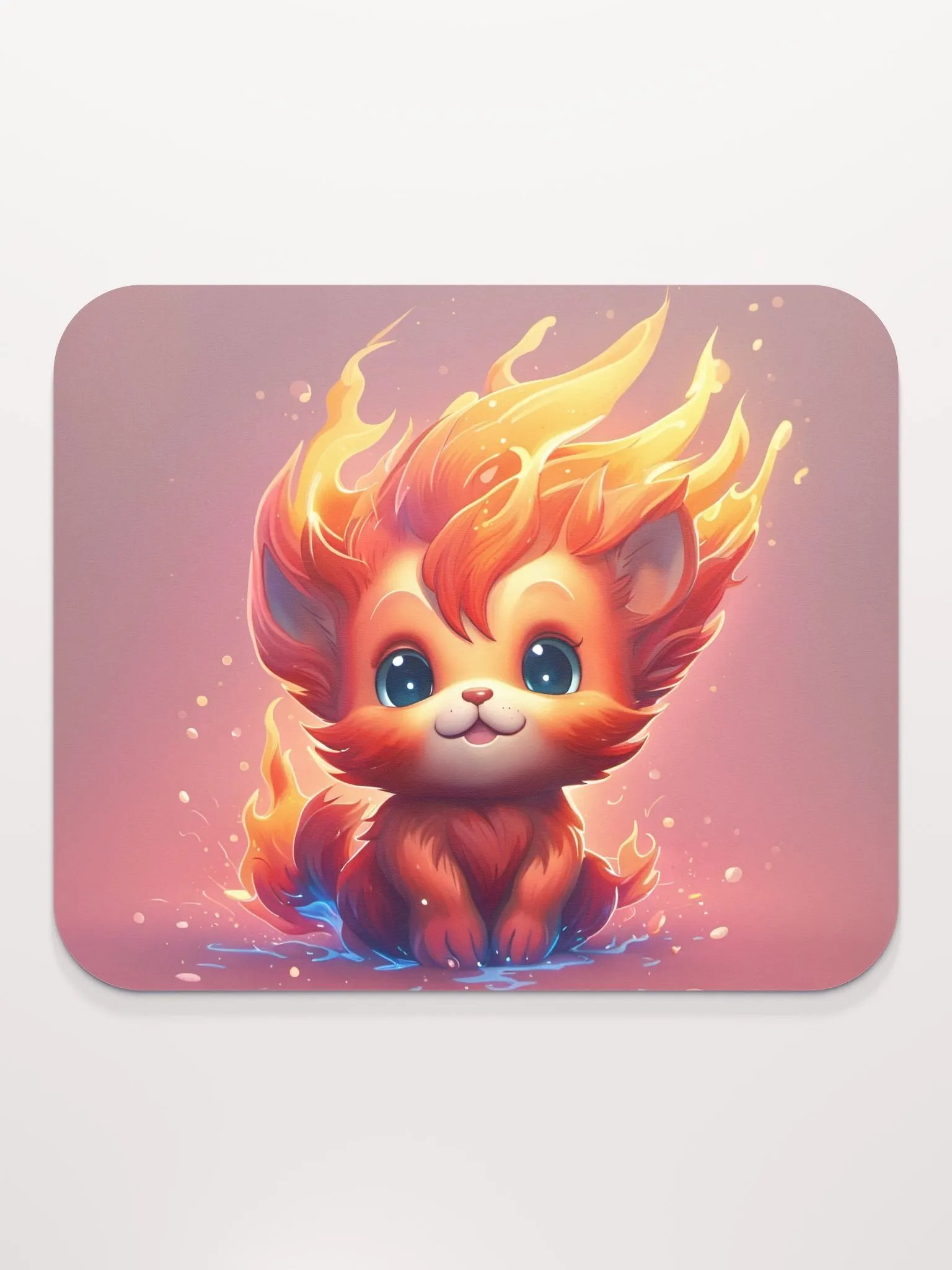 Fire Cat Mouse Pad product image (2)