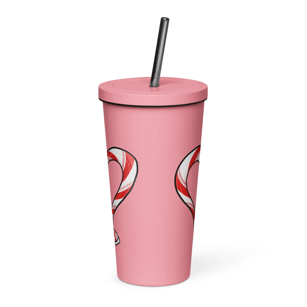 Candycane Tentacle Heart Steel Tumbler product image (2)