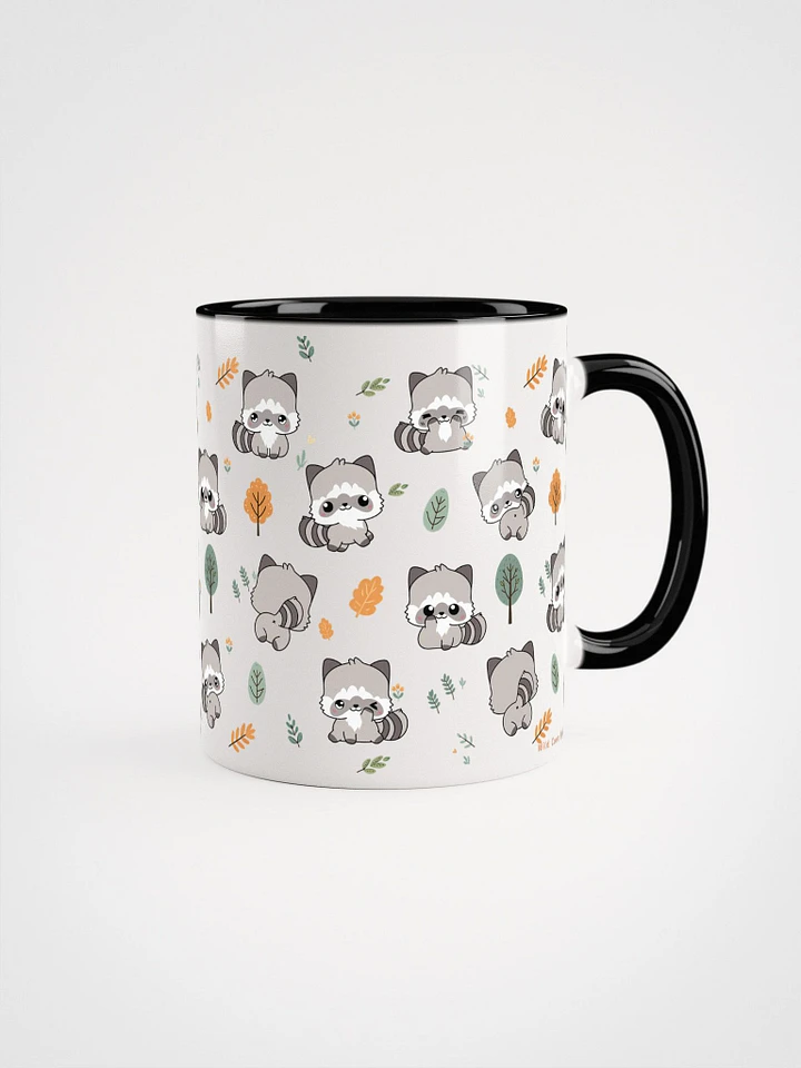 Kawaii Raccoon Pattern Ceramic Mug product image (1)