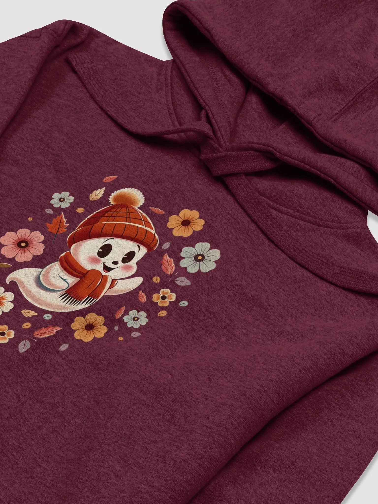 Ghost in a Hat Floral Unisex Premium Hoodie product image (19)
