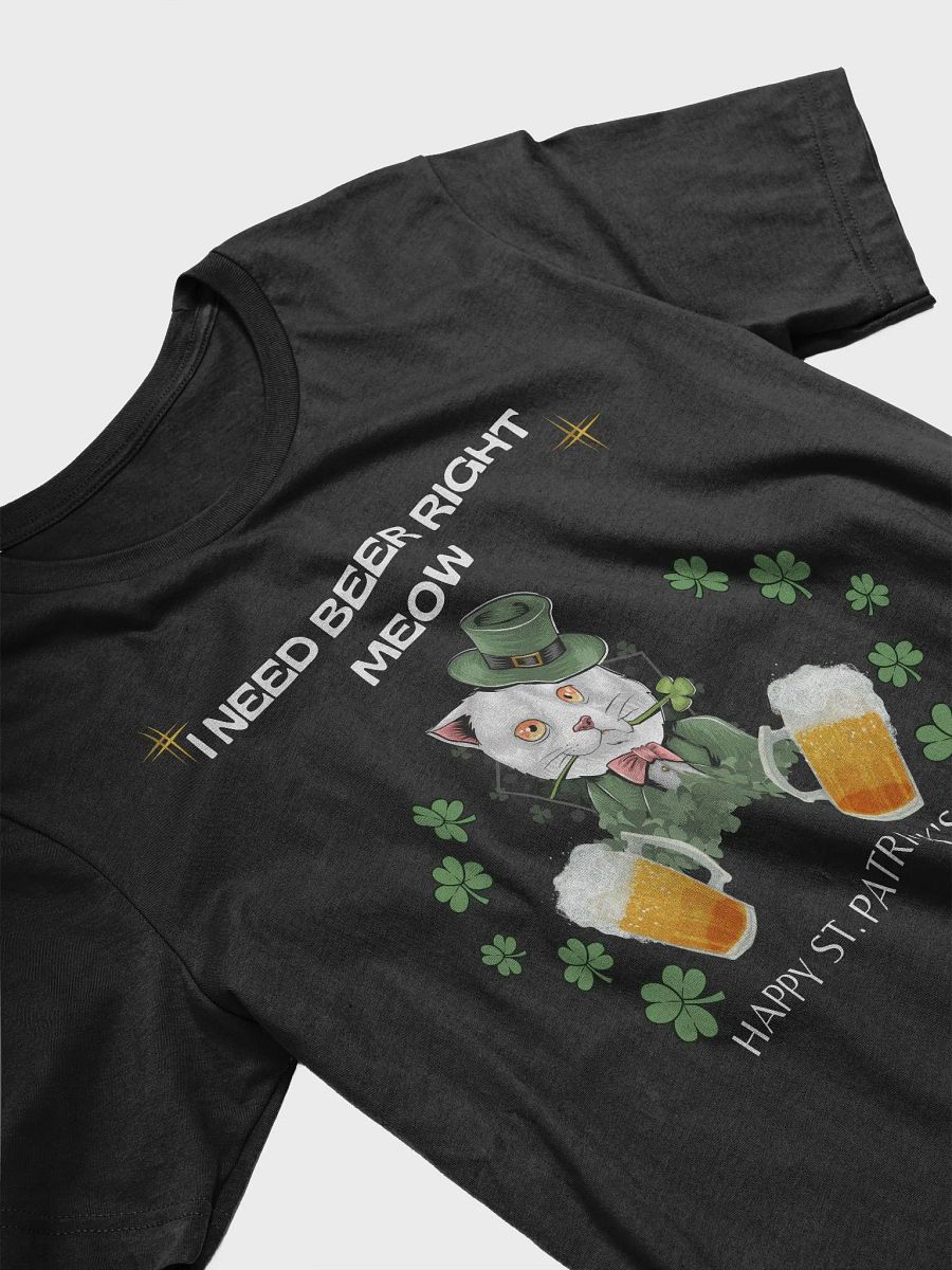 I Need Beer Right Meow T-shirt product image (4)