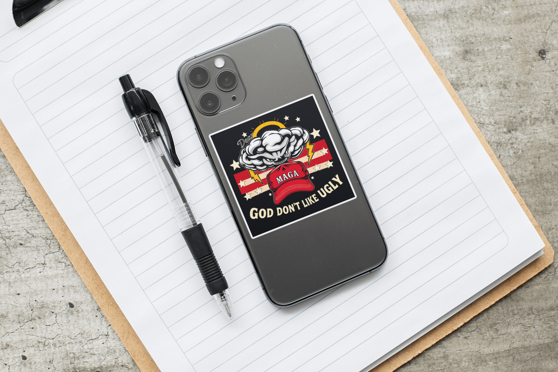 Dear MAGA, God Don't Like Ugly - Sticker product image (2)