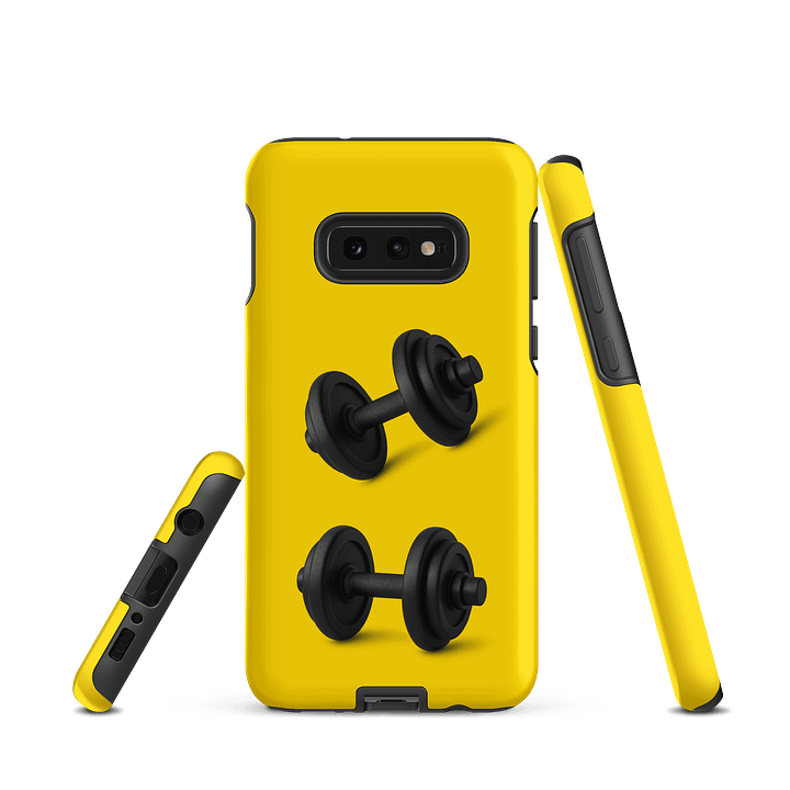 Yellow Strength Unleashed Double Dumbbell Samsung® Case product image (2)