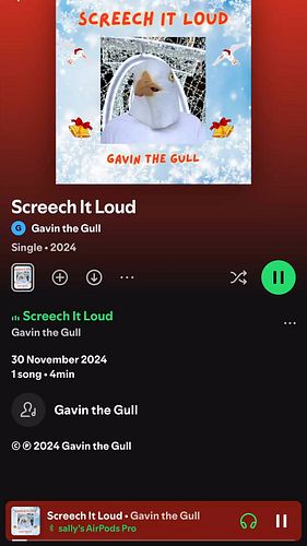 Exciting news! Gavin and the Jingle Gulls have just flown onto Spotify! It is now a Norfolk v Suffolk derby to get to the top...