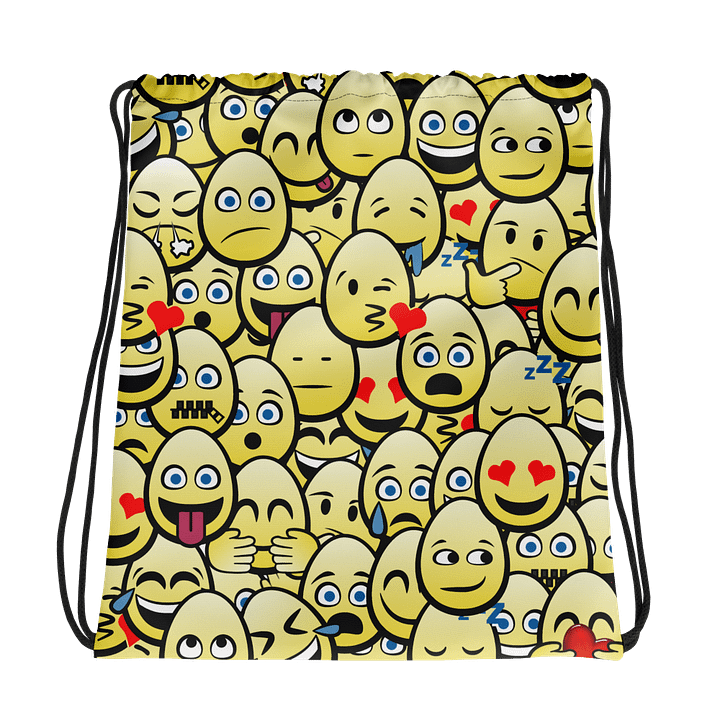 Eggy All Over Drawstring Bag product image (1)