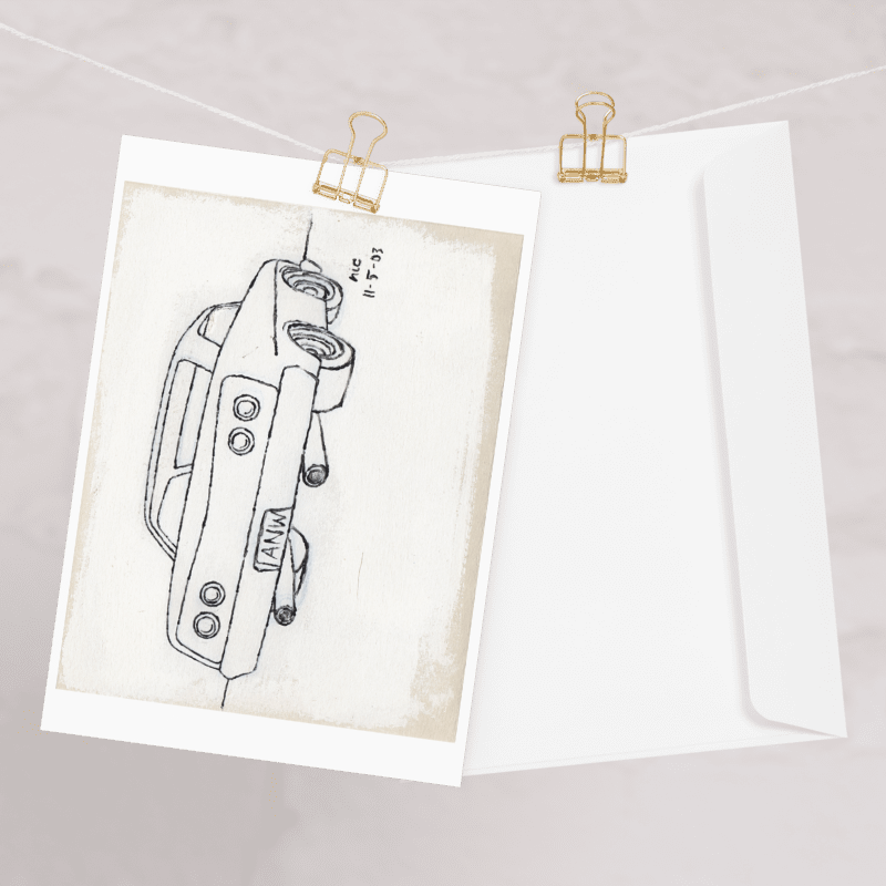 White Car #1 2003 Greeting Card product image (5)