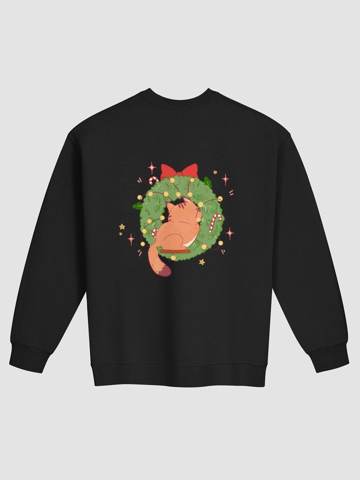Christmas cat wreath - Crewneck Sweatshirt product image (2)