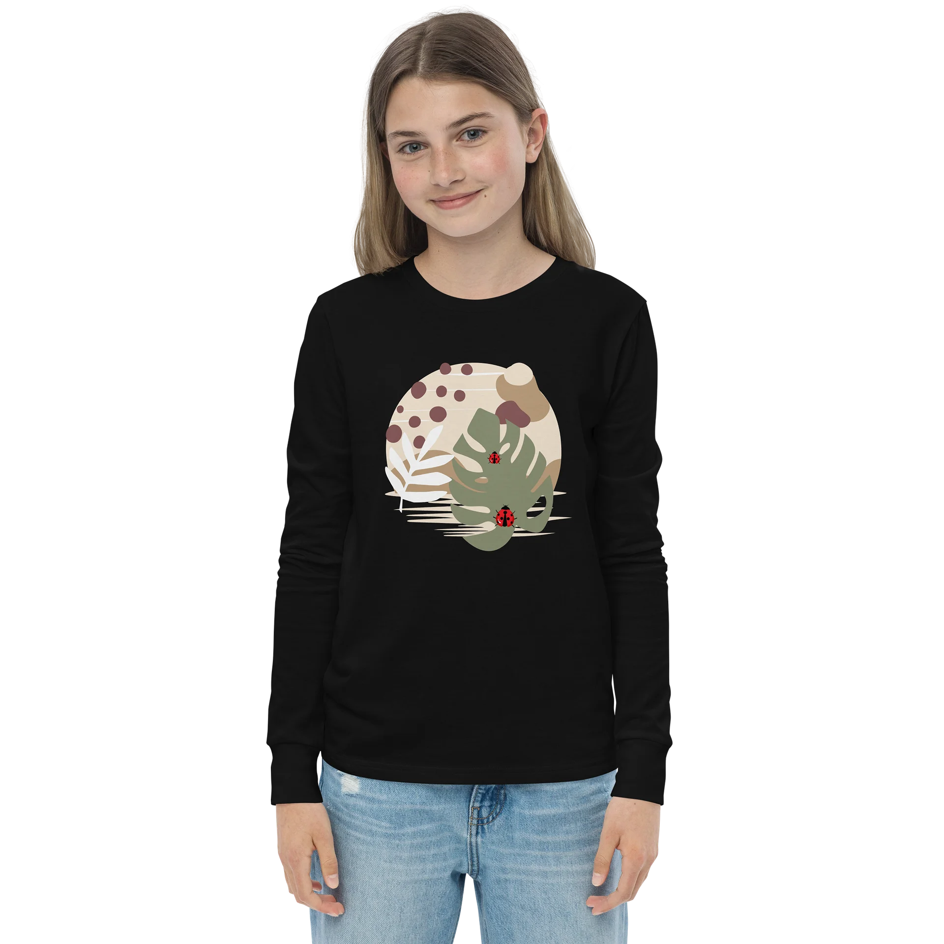 Ladybug Garden Youth Long Sleeve Tee product image (1)