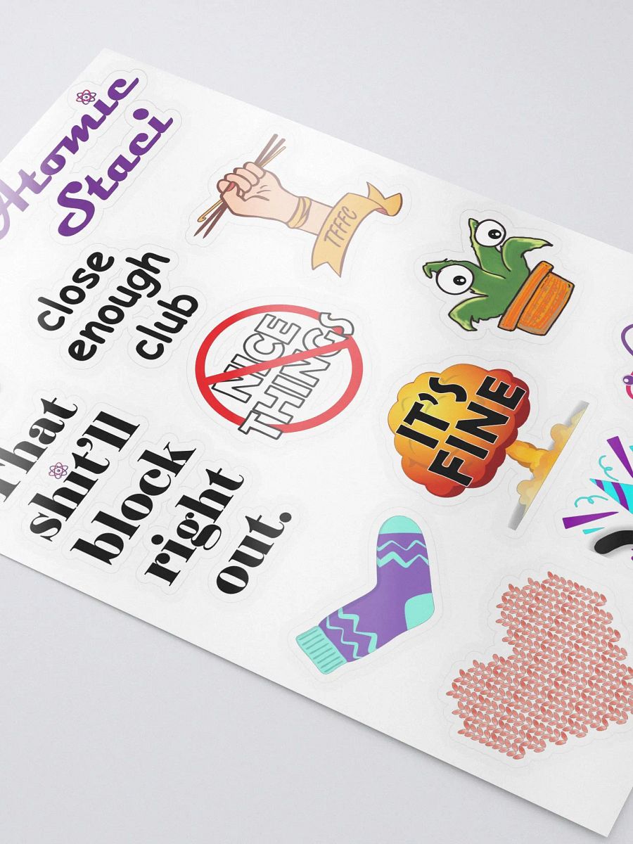 AtomicStaci Sticker Sheet product image (3)