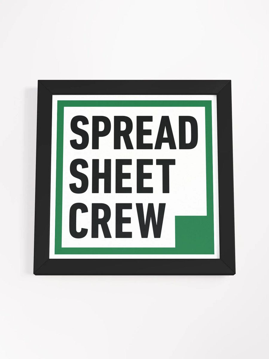 Spread Sheet Crew - Wall Award product image (12)