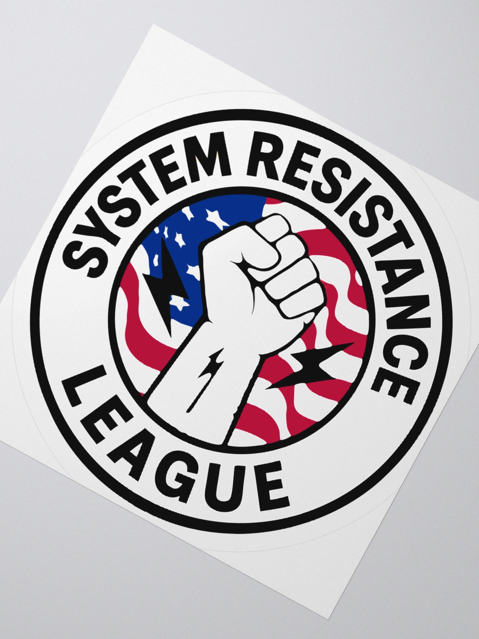 System Resistance League Emblem Kiss-Cut Vinyl Stickers product image (6)