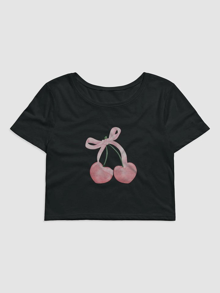Cherry Pink Ribbon Baby Tee product image (2)