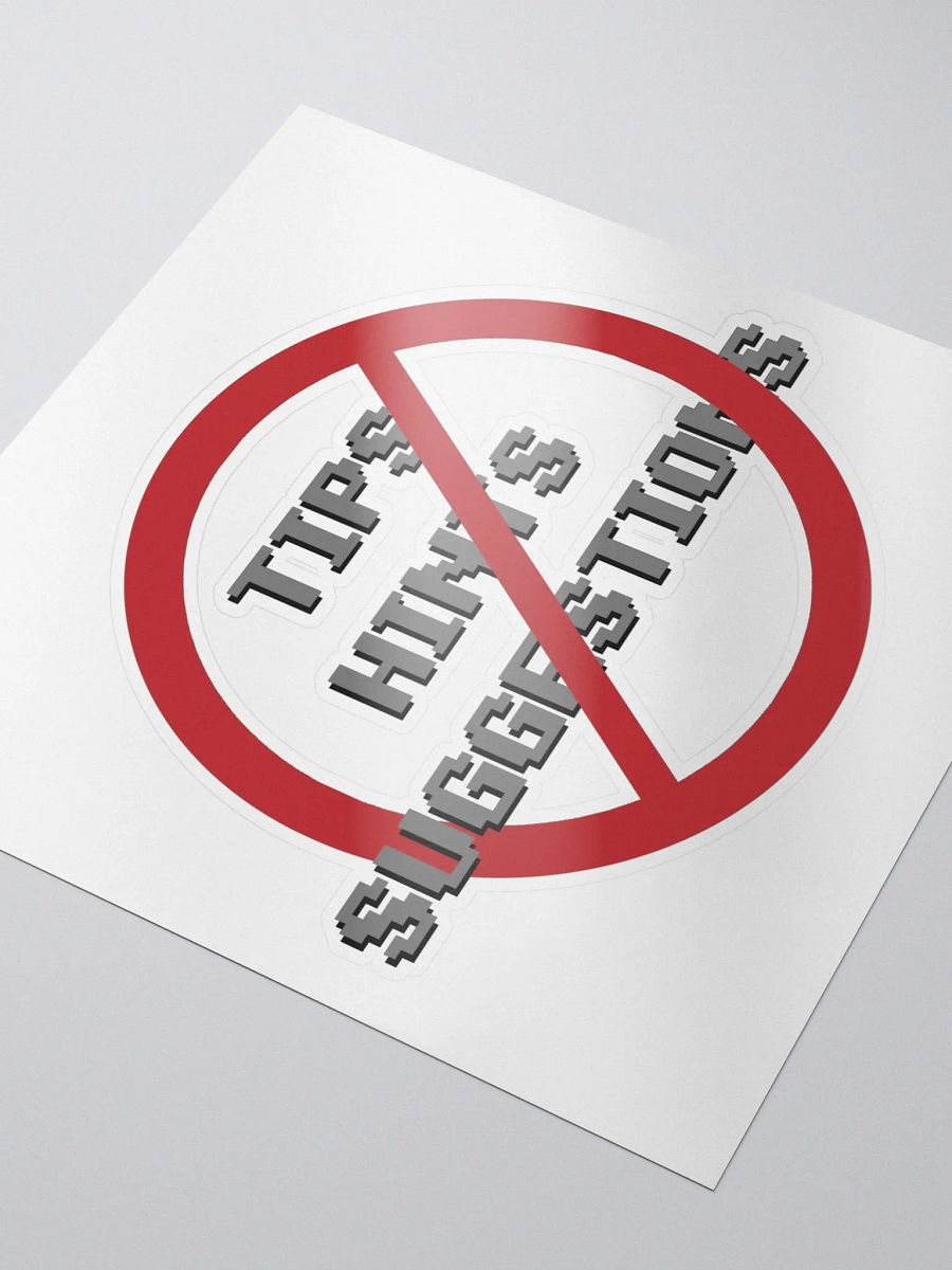 No Help Needed Sticker! product image (3)