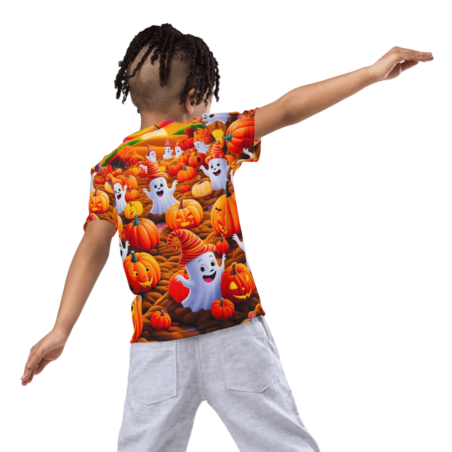 Spooky Pumpkin Patch Kids T Shirt product image (9)
