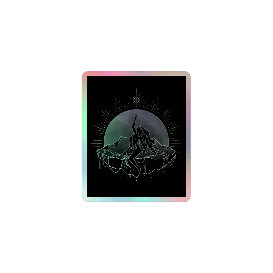 𝖌𝖆𝖎𝖆 holographic sticker product image (1)