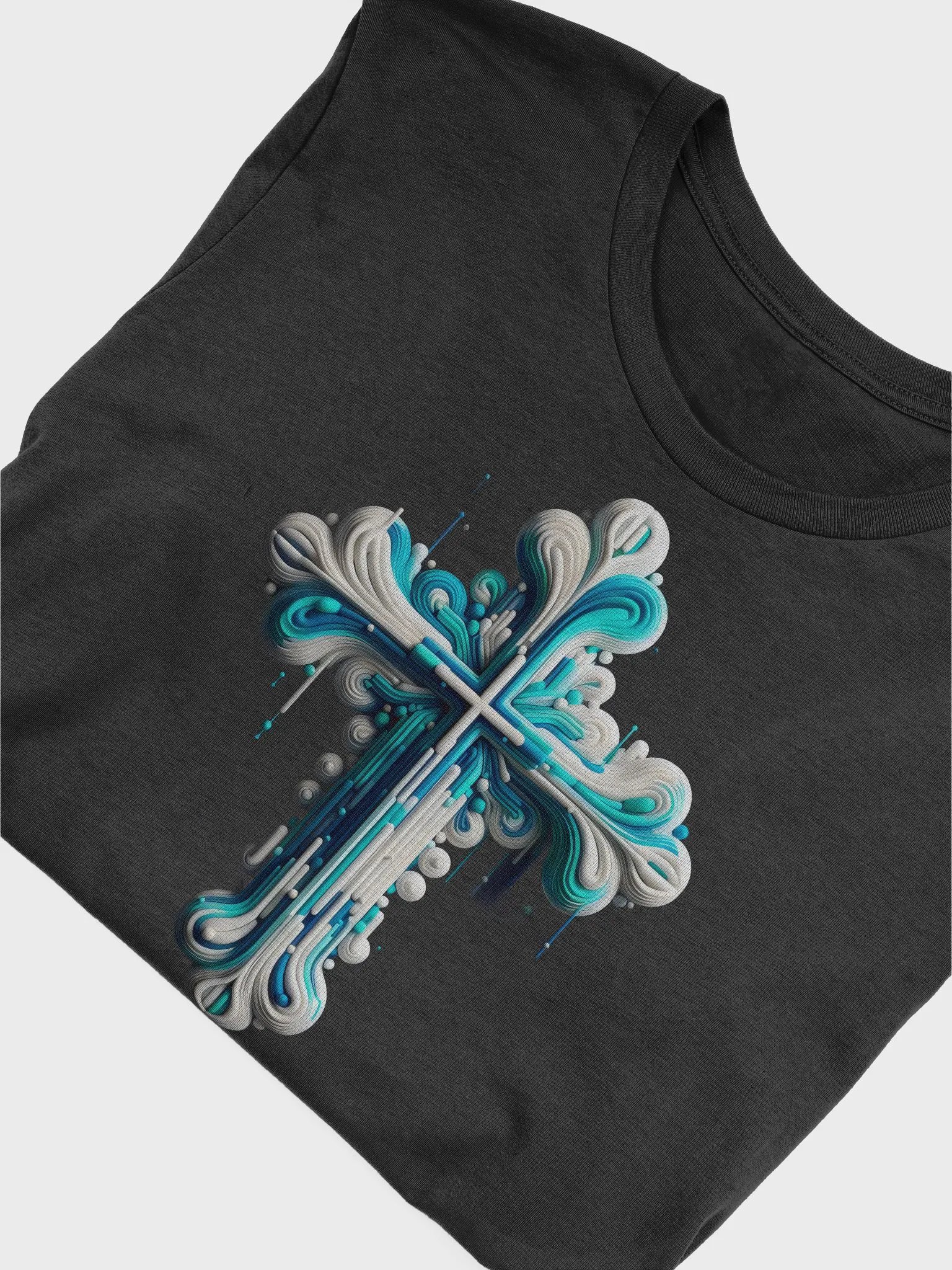 Turquoise and White Cross product image (5)