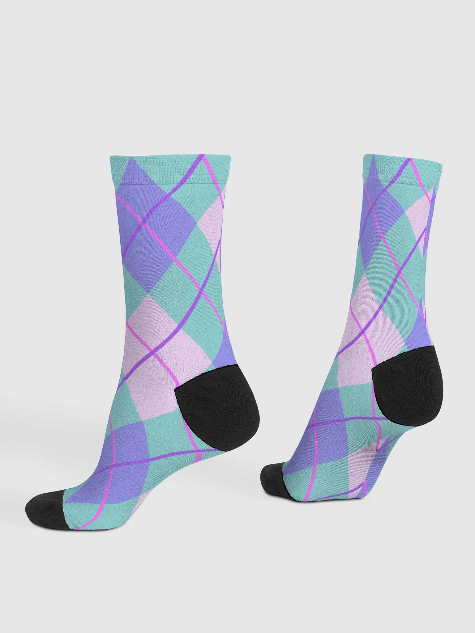 Argyle Chic Crew Socks product image (4)