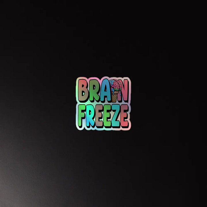 Brain Freeze Holographic Sticker Set product image (2)