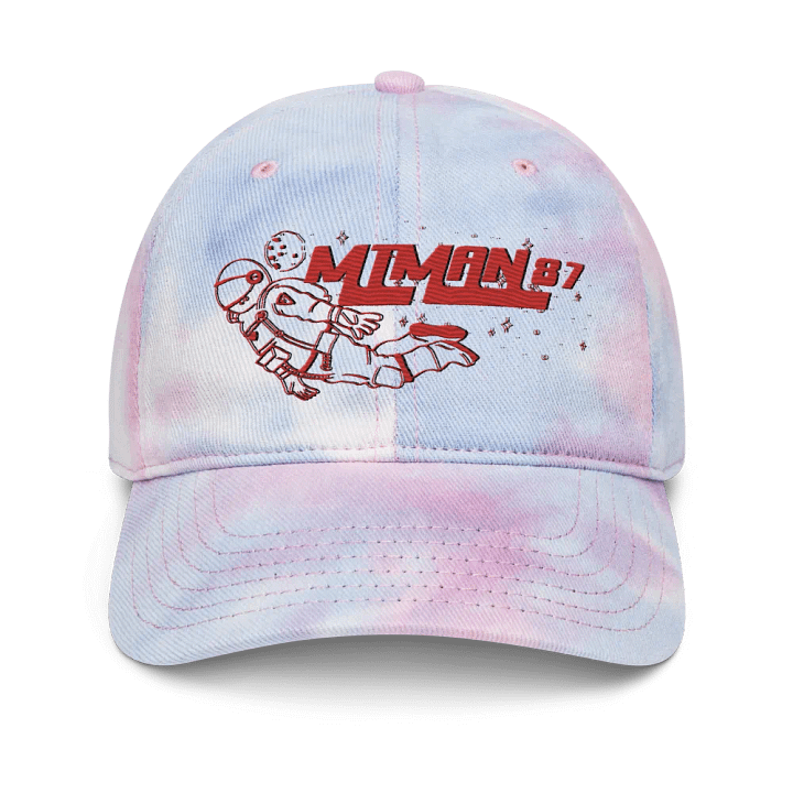 Mtman Red Embroidered Tie Dye Cap product image (1)