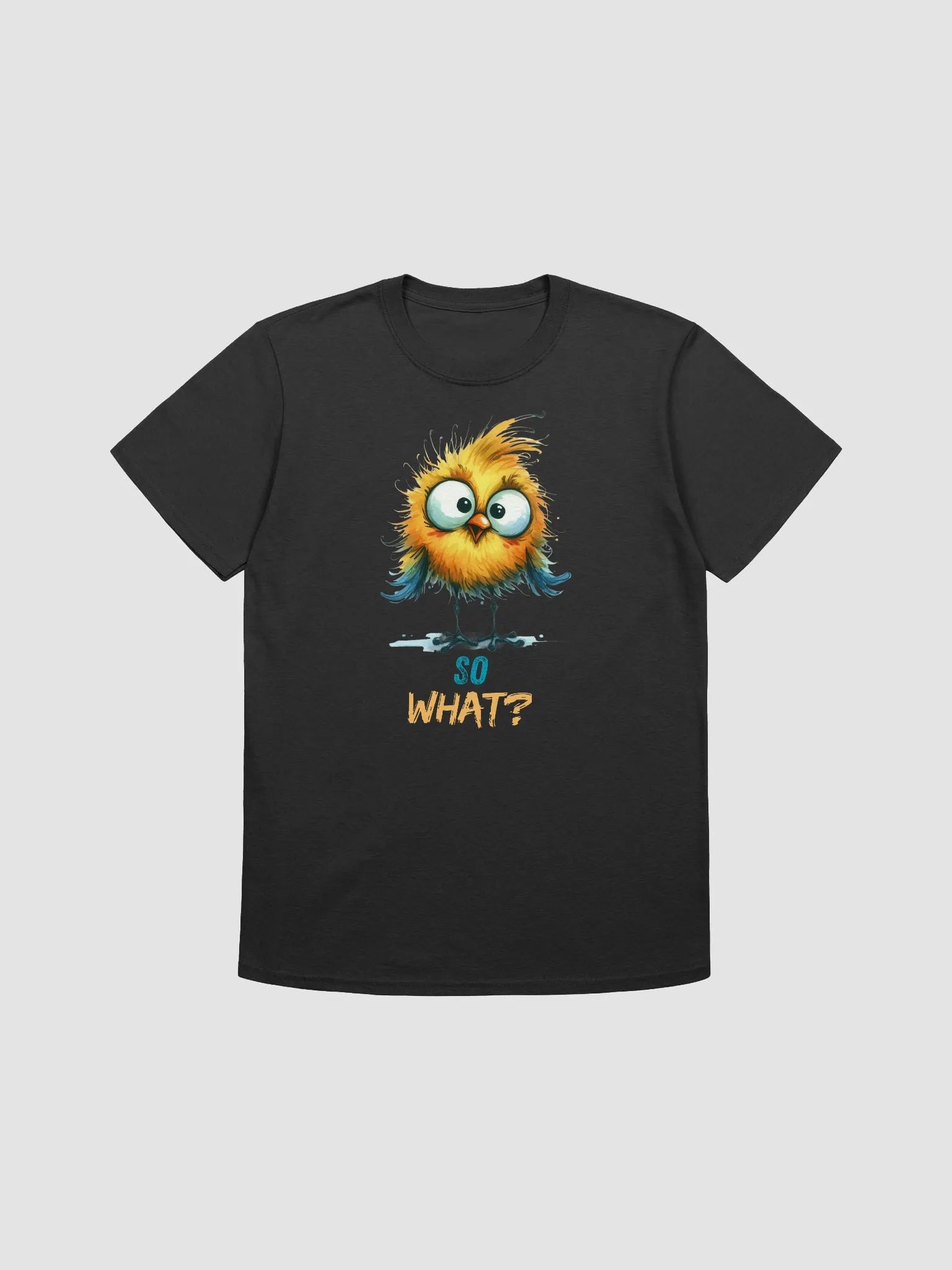 Whimsical 'SO WHAT?' Bird T-Shirt product image (2)