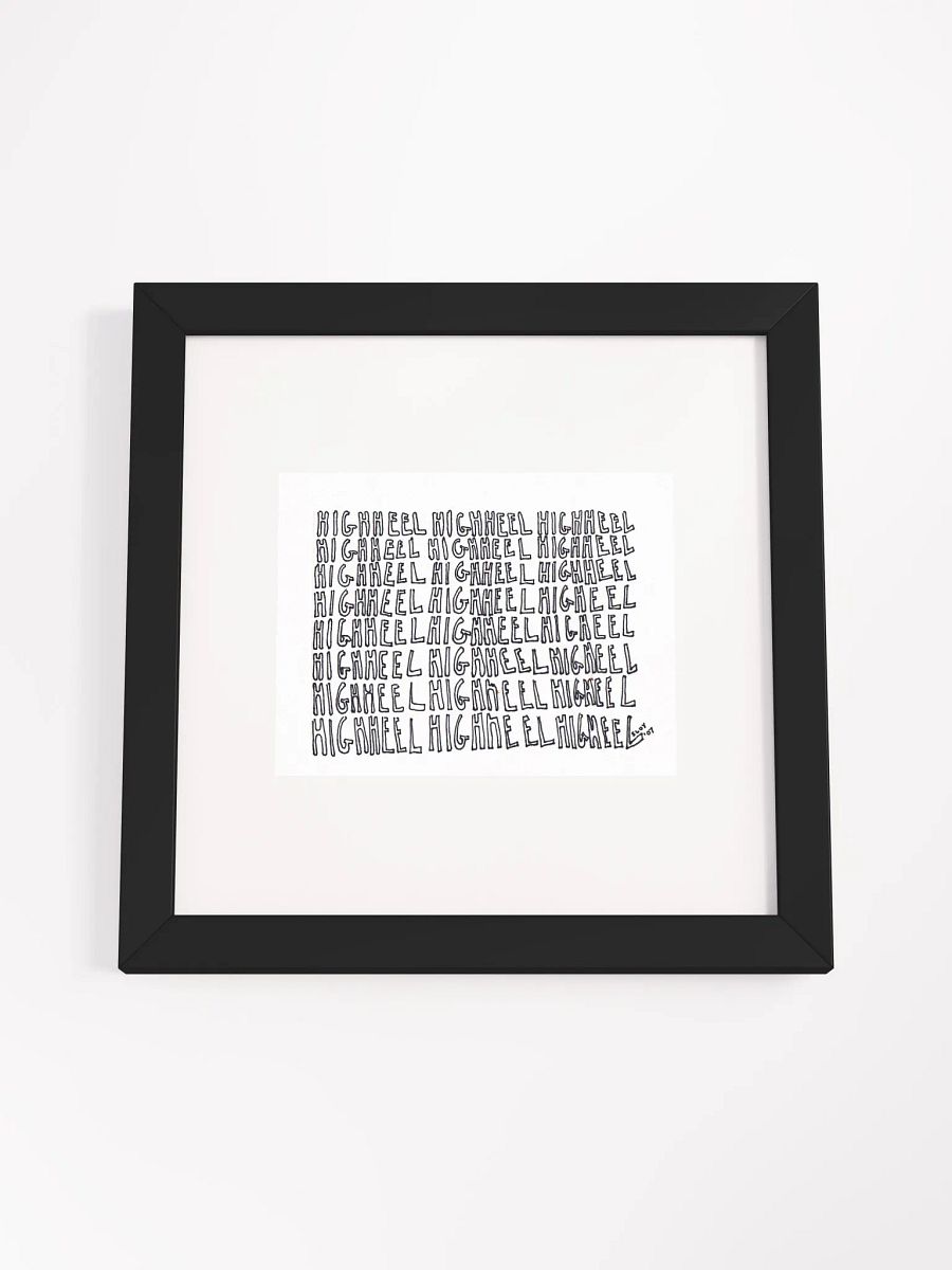 HIGHHEEL Panel Card Print Framed product image (2)