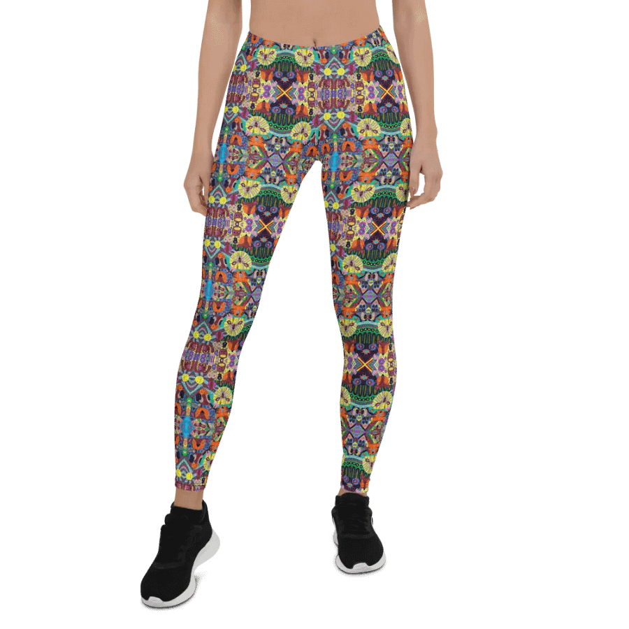 Abstract Doodle Art Animals Ladies Leggings product image (4)