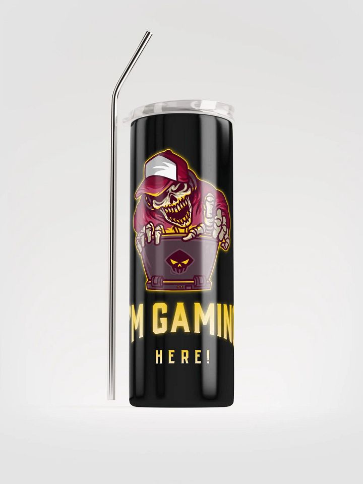 I'm Gaming Here Stainless-Steel Tumbler product image (1)