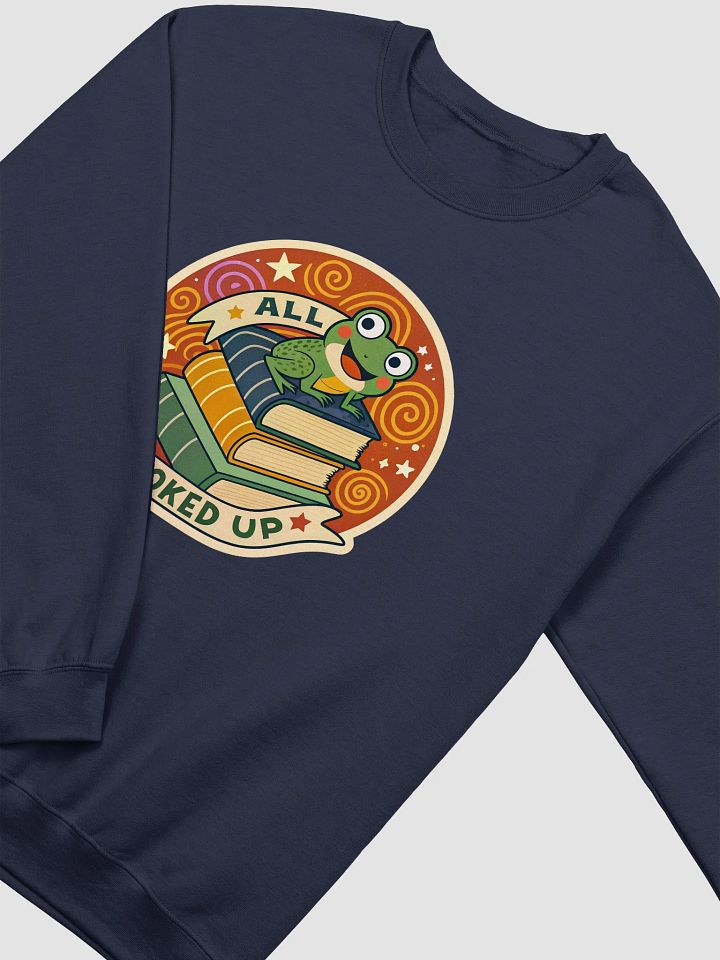Froggy Bookworm Crewneck Sweatshirt product image (9)