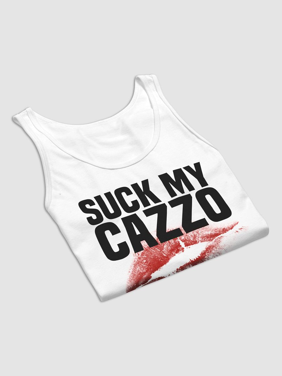 SUCK MY CAZZO tank top white product image (7)