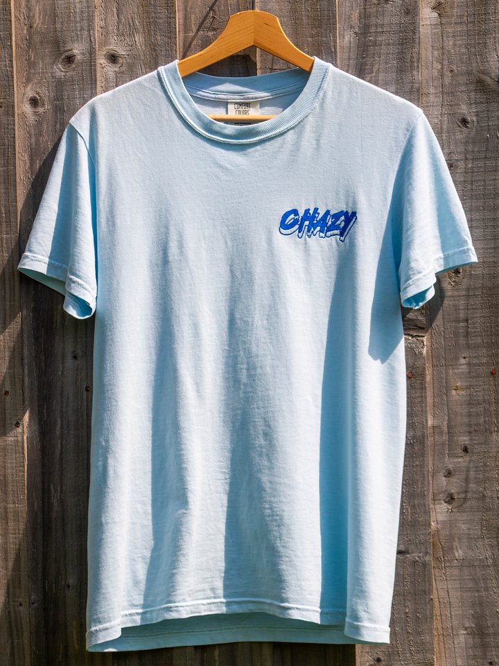 Limited Edition Embroidered Chazy blue T-shirt product image (1)