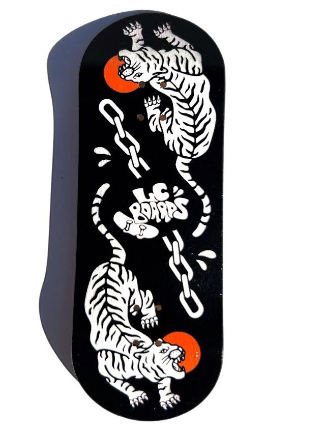 LC BOARDS FINGERBOARDS 98X34 TIGER DECK WITH GRIPTAPE product image (1)